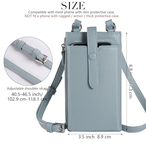 Cell Phone Purse Wallet Small Crossbody Bags for Women with Adjustable Shoulder Straps and Card Slots3