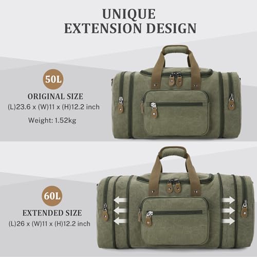 Gonex Canvas 60L Duffel