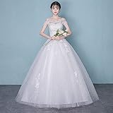 Kleid Hochzeitskleid ein Hochzeitskleid Französisch Retro Hepburn Braut Hochzeitskleid War Dünn Zwei Einfache Brautkleid Shake Formal/Trailing Money/Xxl, L-F, Æëµø¿î, XXXXL