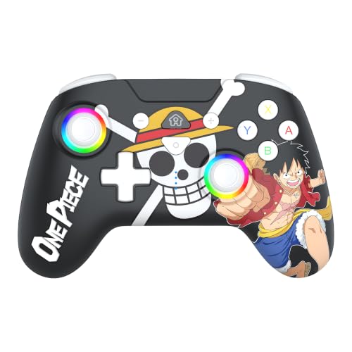 Manette sans fil One Piece Luffy Switch 2 manette Bluetooth programmable noire