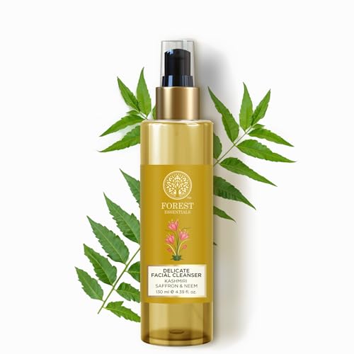 Forest Essentials Delicate Facial Cleanser Kashmiri Saffron & Neem 130ml (Face Wash)