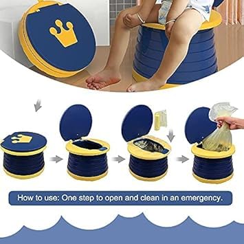 Image of Portable Potty for Toddler,Travel Potty Seat for Toddler,Travel Toilet Kids