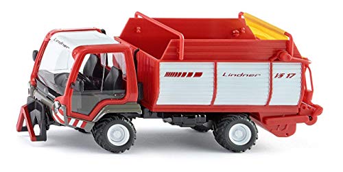 Contenuto: 1 siku 3061, Lindner Unitrac con carrello di carico, Scala 1:32, Materiale: Metallo/Plastica, Dimensioni: 20 x 7,7 x 7,9 cm, Peso: 0,375 kg, Colore: Rosso, Linea: SIKU Farmer