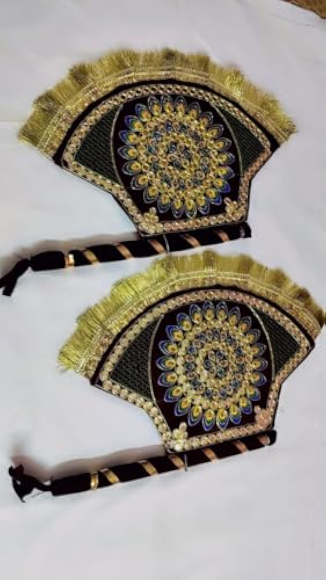 Haldi Mehndi Decorative Hand Fan for Weddings