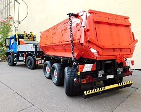 Technik Tractor Dump Trailer Baukasten Für LG Truck, 2261 Teile Technik Traktor Anhänger Modellbausatz, Custom Bausteine… – Bild 3