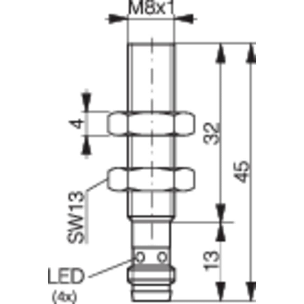 Induktiver Näherungsschalter M8 bündig PNP DW-AS-603-M8-001