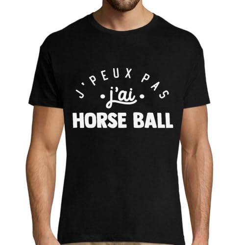 T-shirt horse ball homme rigolo à porter aux écuries ou pour un look décontracté entre cavaliers
