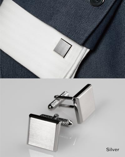 Image of [TAVARAT] Cufflinks for Men cuff links mens Black Silver Light Gold Tps-166