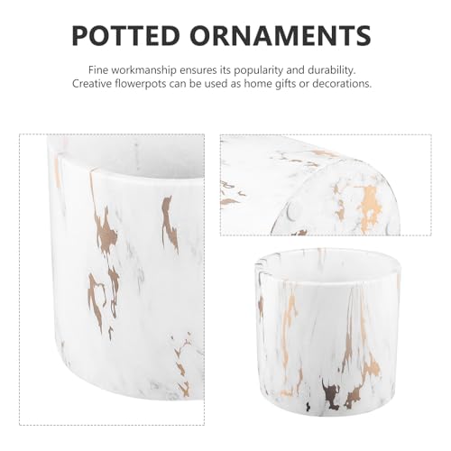 Pot de fleurs pour succulentes grand format en céramique - 7