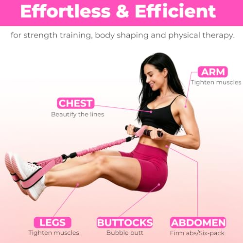 Image of Upgraded Pedal Resistance Band with Handle