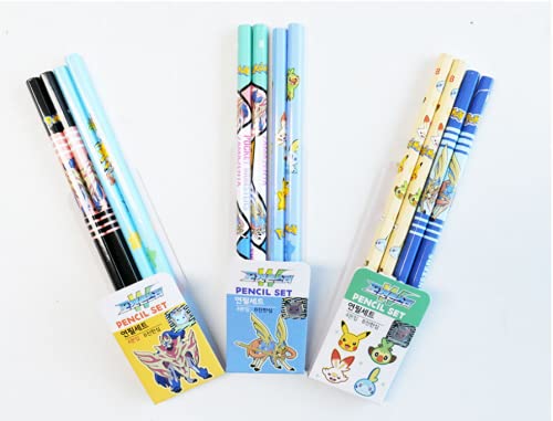 Lápices Pikachu PM W Plomo 4 piezas Set miniatura 2