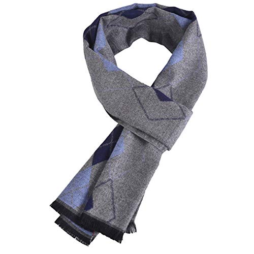 Bufanda de cuadros para hombre un chal de invierno casual 2