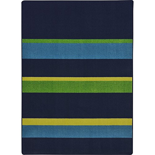 Joy Carpetsjoy Carpets Kid Essentials Straight And Narrow Teen Area Rugs 64 Inch By 92 Inch By 0 36 Inch Navy Dailymail