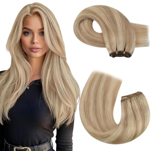 Moresoo Echthaar Weft Extensions Tressen Extensions Echthaar