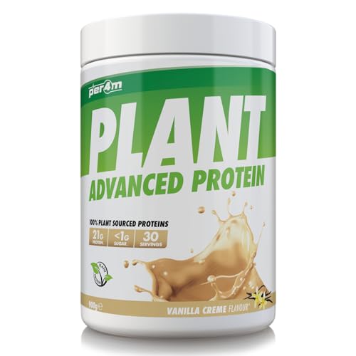 Per4m Plant Protein, Proteína Vegetal, Digestión Ligera, Apoyo Muscular, Ideal Para Entrenamientos Fitness Y Nutrición Diaria Con Base Vegetal Para Rendimiento Óptimo – Vanilla Creme – 900g