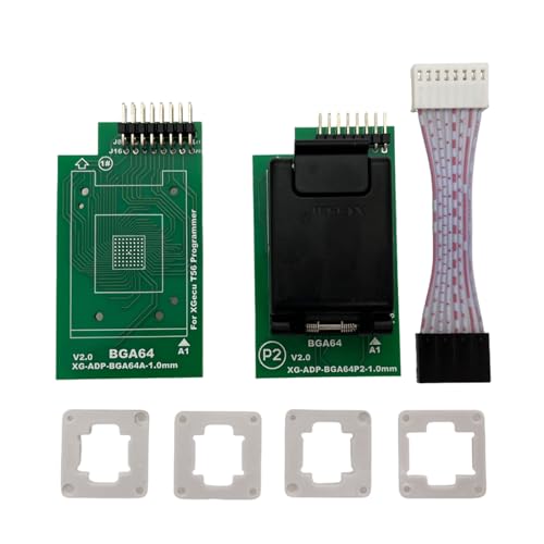 nuanzhiyuan Adaptador BGA64 para programador T56 BGA64, adaptador de enchufe de programación, adaptador de quemado, calculadora de programación BGA64A-1.0 mm