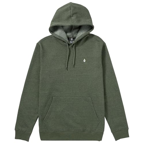 Image of Volcom Men's Foreman Pullover Hoodie - Soft Cotton Fleece Sweatshirt With Kangaroo Pocket