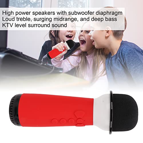 KTV Microfone Bluetooth, Surround Sound Handheld KTV Mic Loud Treble Portátil para festas