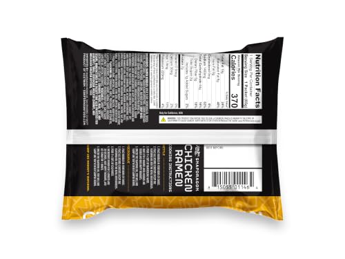 Image of Snapdragon Chicken Ramen Cup Noodles - 4 Pack Instant Ramen Packet with Authentic Wheat Noodles, Soup Flavor Sauce, Vege Pack, and Garlic Flavoring Oil. Microwave or Hot Water, Easy Meal Prep