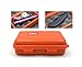 TSTZTE Anti-Pressure Shockproof Container Box Plastic Dry Storage Box with Foam Floating Survivor Dry Case for Outdoors (Orange)