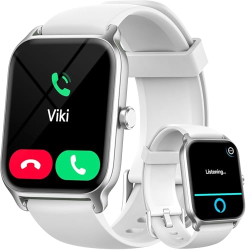 Gydom Smartwatch Damen mit Telefonfunktion 1.8' Alexa Eingebaut Fitnessuhr...