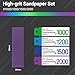 Hobby Model Tools Self Adhesive Sandpaper, Waterproof Washable Reusable Sandpaper 1000/1200/1500/2000 Grit for Hobbies DIY Model Sanding(64pcs)