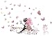 SWORNA Nature Series Flower Butterfly Girl Growing Branch Removable Vinyl DIY Wall Art Mural Sticker Decal Decor - Living Room/Play/Bedroom/ Hallway/Kindergarten/Home Office Nursery/School 32"H X 47"W