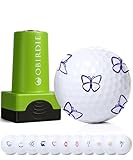 Obirdie Self-Inking Golf Ball Stamp | Chic & Fun Golf Ball Stamper | Fast-Drying, Waterproof Golf Ball Marker Stamp | Reusable Golf Accessories for Women | Golfer Gifts | Golf Gadgets (Butterfly)