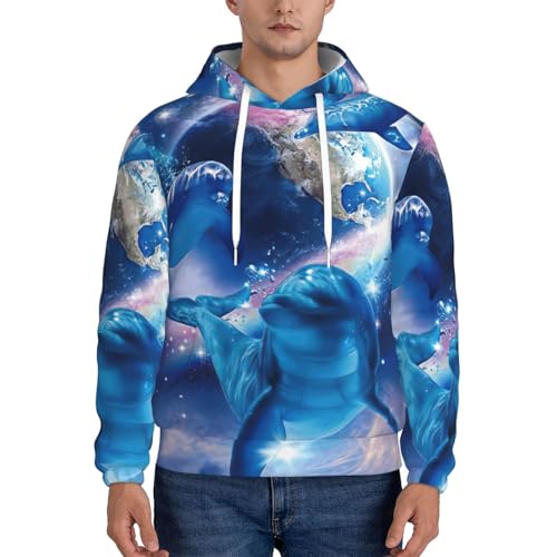 Sweat à capuche Olphins In Space EdWal pour homme en polyester - 2