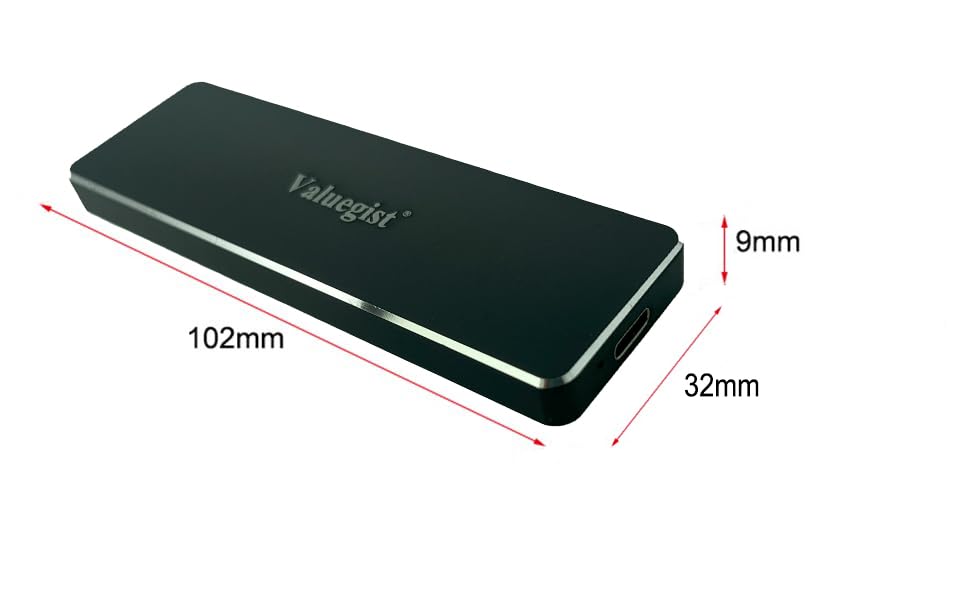 Carcasa externa NGFF/M.2 SATA SSD aluminio USB 3.1 miniatura 4