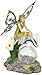 Solaration8482; Fairy on Calla Lilies Solar Light with Crackle Glass Globe, 11-Inch