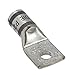Panduit LCAX4-56-L Flex Conductor Lug, One Hole, Standard Barrel With Window, #4 AWG Code Conductor Size, #5/#4/#3 AWG Diesel Locomotive Size, #4 AWG Class G/H/I/K/M Conductor Size, 5/16" Stud Hole Size, Gray Color Code, 5/8" Wire Strip Length, 0.09" Tongue Thickness, 0.55" Tongue Width, 0.53" Neck Length, 1.47" Overall Length