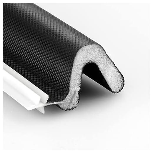 Weather Stripping Seal Strip for Doors "Q" Foam ,Hard Flange Card Slot Installation Seals Large Gap, Easy Cut to Size (26FEET, Black)