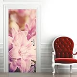 【Taille de l'autocollant de porte 3D】: Stickers porte 77 x 200 cm . Pour faciliter votre installation, le sticker de porte est divisé en deux parties, la taille de chaque partie est de / 2 x 38.5 x 200 cm.