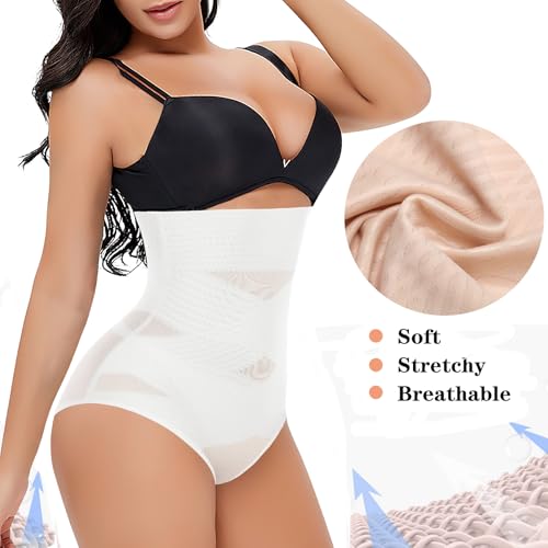 Image of Werena Tummy Control Shapewear Underwear for Women High Waisted Body Shaper Panties Shaping Briefs