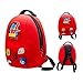 Miraculous Ladybug - Pop n' Swop Ladybug Red Backpack with Black Handle, 6 Clip-on Badges and Zipper, Lightweight Durable Waterproof Bag with Adjustable Straps (Wyncor)