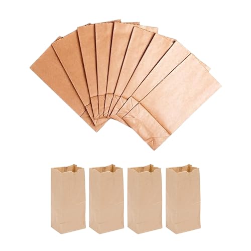 1lb Brown Bags- Pack of 100 (3.5W x 6.5H x 2.3L)