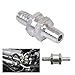 Aluminium alloy way fuel check valve, automotive vacuum hose oil pump and water pump 6/8/10/12 mm(Silver-diameter 10mm)