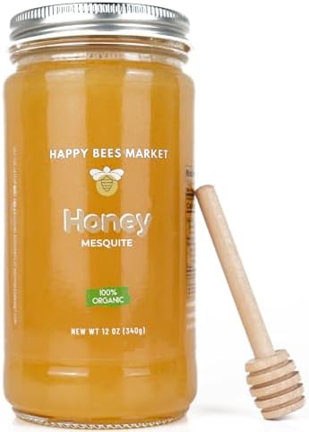 Amazon.com : Happy Bees Market Mesquite Honey – Pure, Raw, and