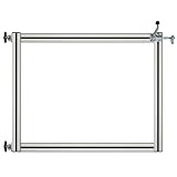 BAUER - Gehtür Bausatz H=140cm, B=100cm, mit Alu-Rahmen