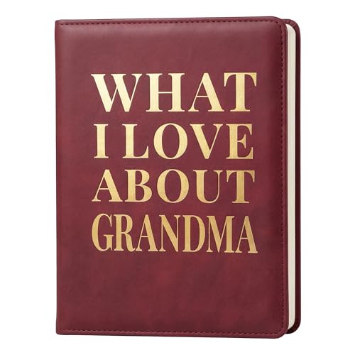 Cadeau pour grand-mère anniversaire livre en cuir à remplir
