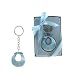 Lunaura Baby Keepsake - Set of 12 "Boy" Baby Bib Key Chain Favors - Blue
