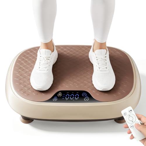 Image of LEERCON Vibration Plate Exercise Machine for Lymphatic Drainage,330lbs | Suitable for Relieving Muscle Soreness and Joint Pain,Whole Body Vibration Machine for Home Office Gym