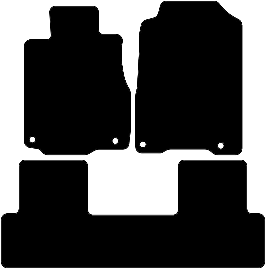 Alfombrillas para Honda CR-V 2012-2018 Basic a medida negra 8