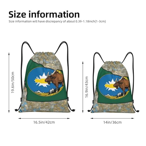Abstract Montana Flag Map03 print Drawstring Bag Sack Gym Bag Ditty Bag for Gym Traveling, Hiking, Yoga, Shopping for Adult4