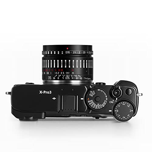 TTArtisan 35mm F0.95 APS-C Large Aperture Manual Focus Mirrorless Cameras Lens for Fuji X Mount Compatible with X-A10 X-A20 X-A3 X-A5 - Image 4