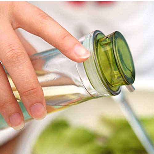 Frasco de armazenamento de molho de óleo transparente da UPKOCH 140 ml (verde)