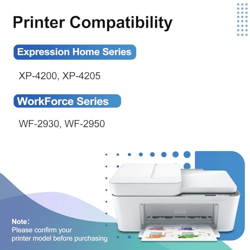 232xl Ink Cartridge Remanufactured Replacement for Epson 232XL Ink Cartridges Combo Pack Use with Expression Home XP-4200 XP-4205 Workforce WF-2930 WF-2950 Printer (2 Black Cyan Magenta Yellow)