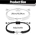 Imagen de ZORVUJI 2 Piezas Pulsera con Cruz Jesús Joyería Cristiana para Mujeres Hombres Pareja Trenzada Ajustable Regalo de Fe Comunión Negro Blanco