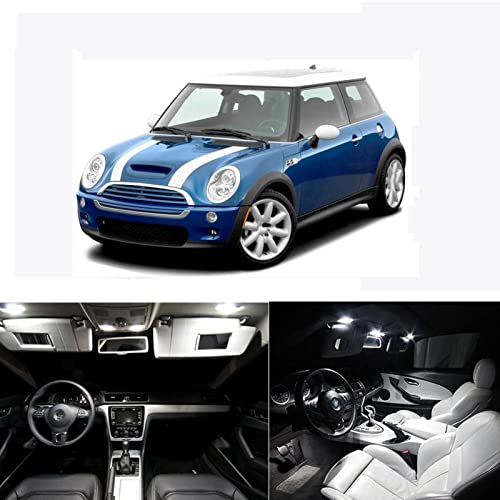 Kit de luz de lámpara de Maletero de cúpula Interior de Coche LED de 8 Piezas, para Mini Cooper S R50 R53 2002-2006 Cover